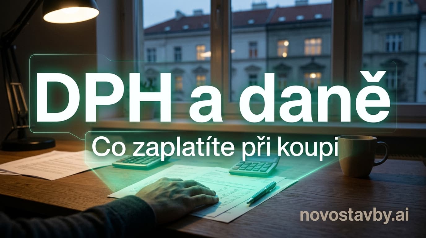 Daně a DPH při koupi novostavby 2026 – přehled sazeb