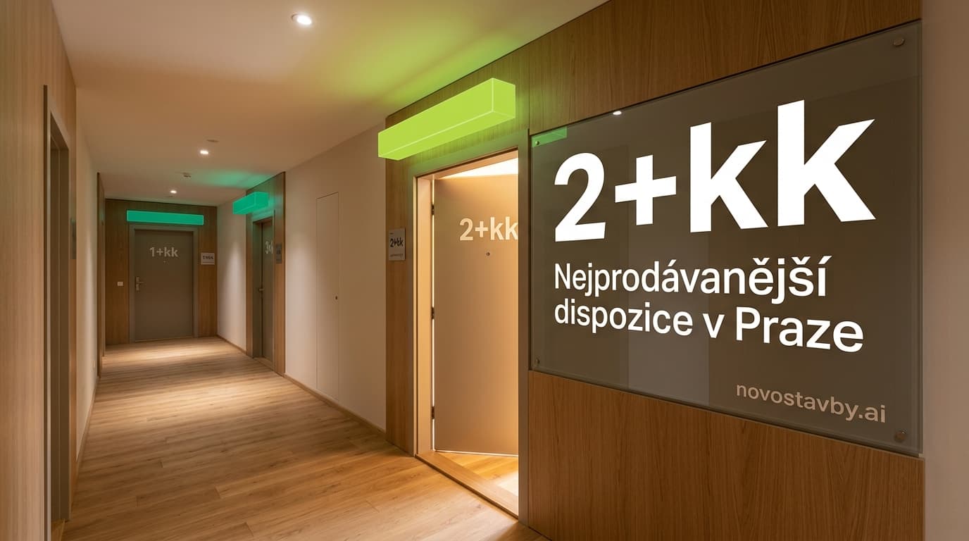 Moderní bytové dispozice v Praze – přehled nejprodávanějších 2+kk, 1+kk a 3+kk