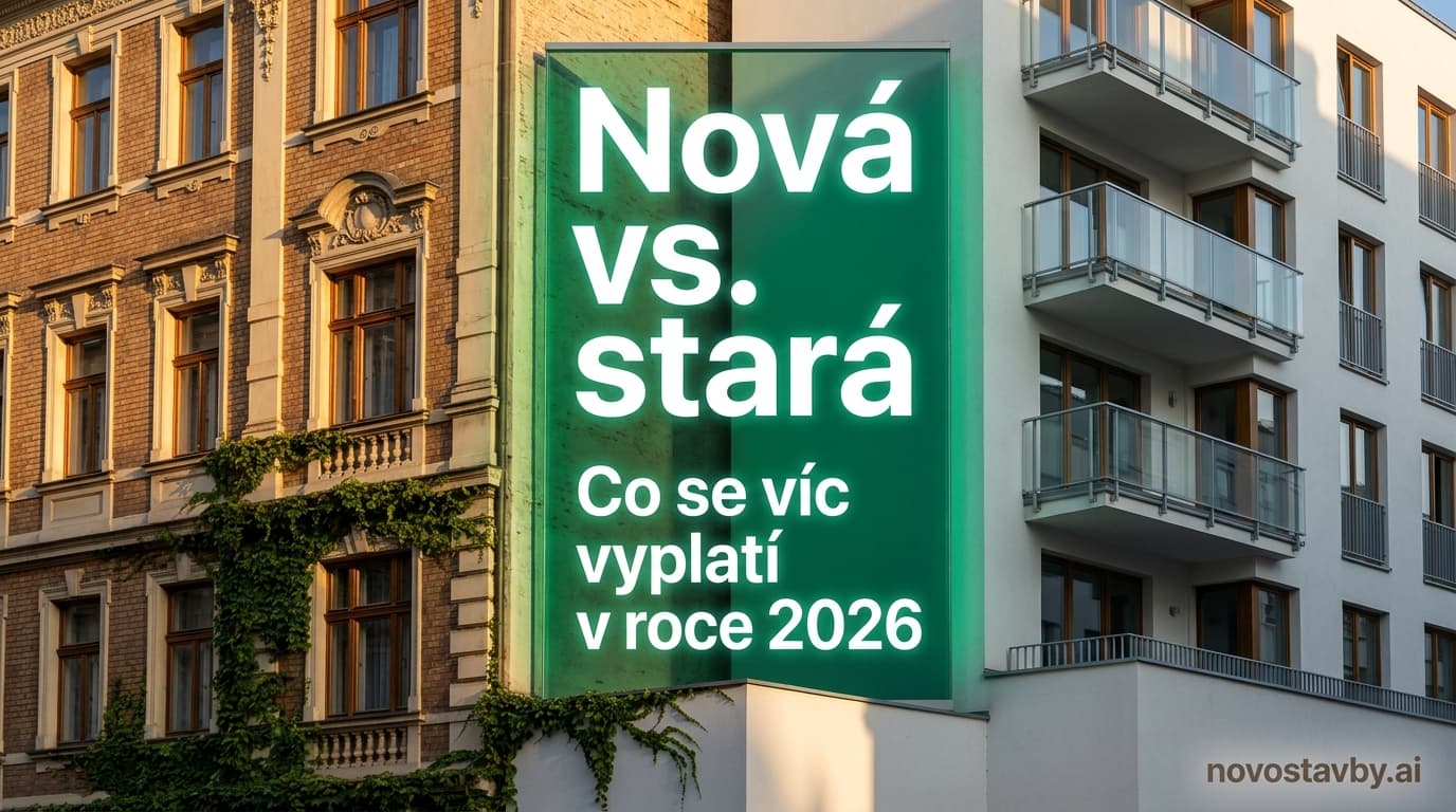 Novostavba nebo starší byt – srovnání v roce 2026